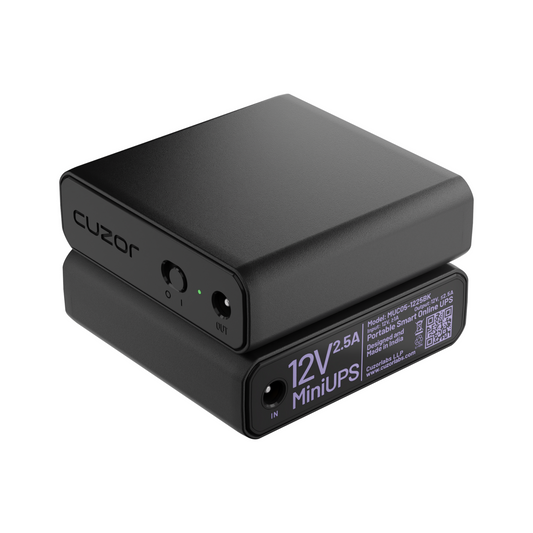 Cuzor Mini Router UPS for Jio Fiber & Airtel Xtreme Routers | Upto 5 Hours Backup | 2x2900 mAh batteries