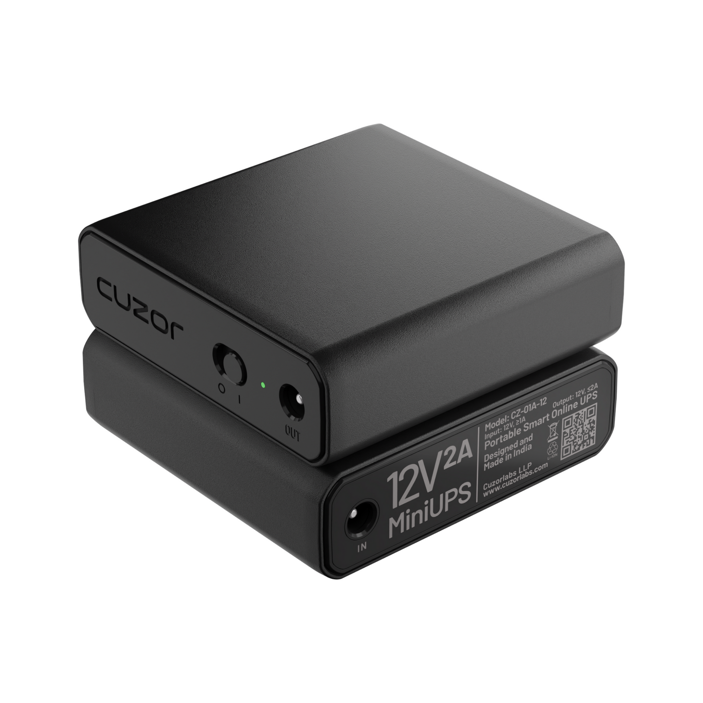 Cuzor Mini Router UPS for 12V up to 2Amp Routers | Up to 5 Hours Backup | 2x2900 mAh batteries