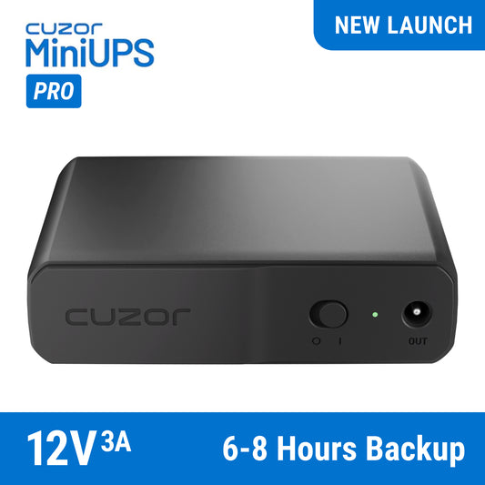 Mini Router UPS PRO | Supports Jio, Airtel Xtreme & Other 12V Routers Up to 3Amps | 6 - 8 Hours Backup